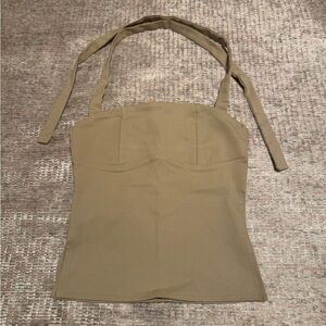 Edikted Halter Top Beige